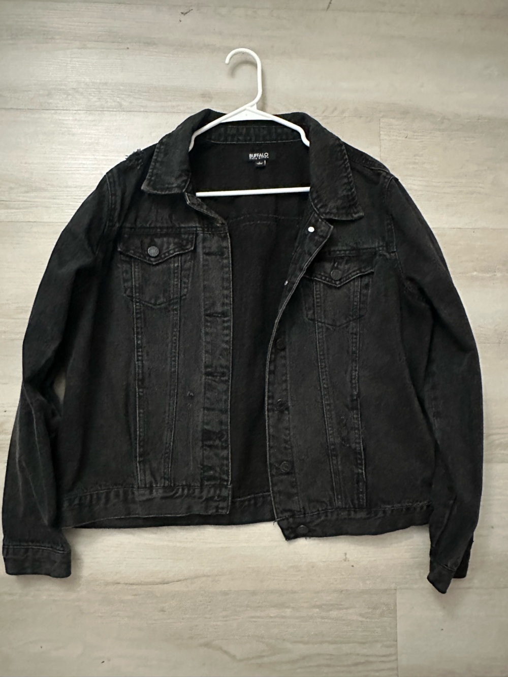 Buffalo David Bitton Black Denim Trucker Jacket